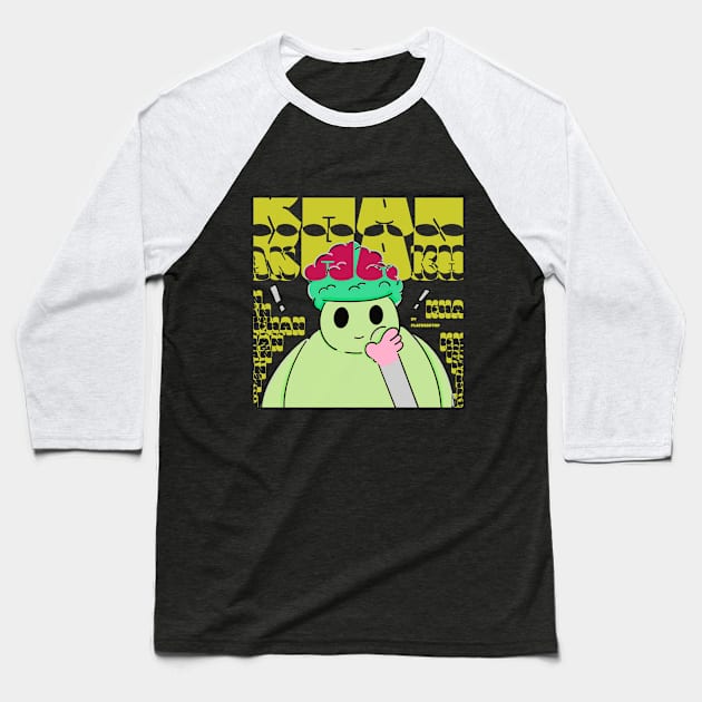 The Broccoli Boy Baseball T-Shirt by FlatDesktop